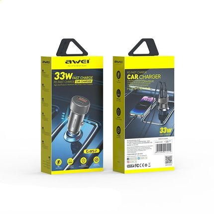 Awei Ład Sam C 857 33W Usb Cbrązowa Brown - zdjęcie 2