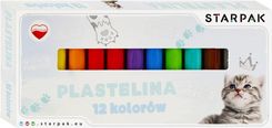 Zdjęcie Starpak Plastelina 12 Kolorów Cuties Kotki 536884 - Libiąż
