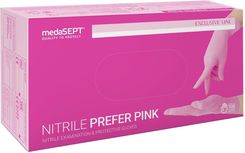 Medasept Rękawice Jednorazowe Nitrylowe Nitrile Pink Pf 100Szt. M Różowy