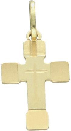 Złoty krzyż zawieszka, próba 585 DIA-ZAW-0460-585 - zdjęcie 2