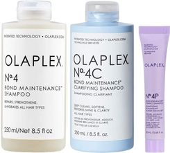 Olaplex zestaw do pielęgnacji skóry głowy | szampon No.4 250ml + No.4C 250ml + No.4P 20ml