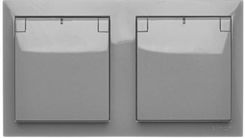 Zdjęcie Kontakt Simon Gniazdo Wtyczkowe Ciemnoszary Aquaclick ACGZ21CS18 - Tychy