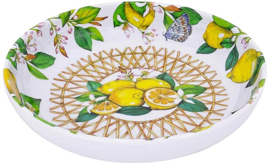 Les Jardins de la Comtesse - Klein rechthoekig dienblad van puur melamine – meerkleurig – taarten/cake – lange presentatieplaat – Toekans de Rio – MelARTmine serviescollectie – 37,5 cm