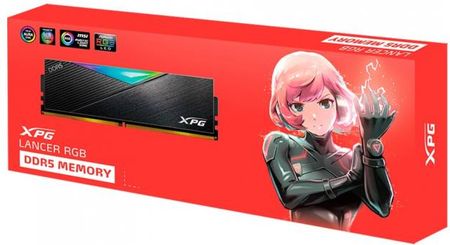 Pamięć RAM Adata Ddr5 16Gb 7200 Cl 34 Single-Kit Dimm Ax5U7200C3416G-Clarbk Lancer Rgb Xmp Czarny (AX5U7200C3416GCLARBK)
