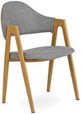 Mebel Elite Krzesło Ruiz Szary + Dąb Złoty (MERUIZPTK)