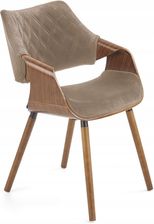 Zdjęcie Halmar Krzesło Tapicerowane K-396 Orzech + Beż - Rzgów