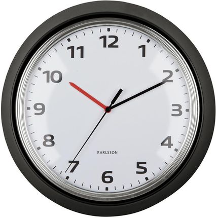 Karlsson Zegar ścienny Modern Retro czarny (KA6006BK)