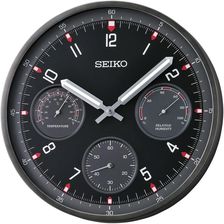 Zdjęcie Seiko Zegar ścienny QXA823K 33cm cichy mechanizm termometr - Łańcut