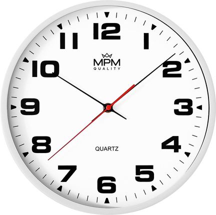 Mpm Zegar ścienny E01.4463.0000 30,5cm czytelny cichy