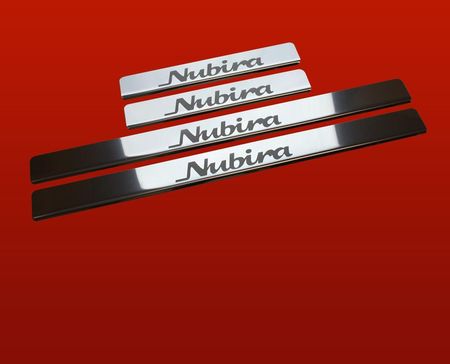 Nakładki progowe DAEWOO NUBIRA, wykończenie połysk ze stali nierdzewnej 304 - zdjęcie 4