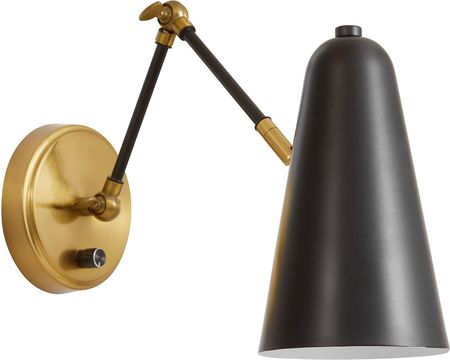 Lumina Deco Lampa Ścienna Kinkiet Nowoczesny Czarny Rona W2