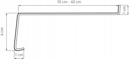 Medos Parapet Zewnętrzny Stalowy Lakierowany Złoty Dąb Dekor 20cm - zdjęcie 2