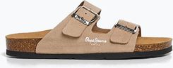 Zdjęcie Klapki damskie Pepe Jeans Oban Suede white Wiosna 2025 - Warka
