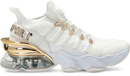 Sneakersy premium - PLEIN SPORT SADS USC0518 BIAŁE