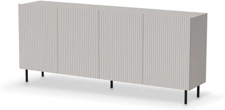 PAXOS KM-2 komoda 180cm nowoczesna kaszmirowy ryflowane fronty