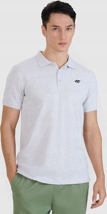 Koszulka Polo 4F Męska T-shirt Sportowy Basic XL TPTSM366 SS25 - zdjęcie 6