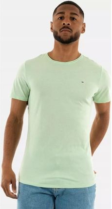T-shirt męski zielony okrągły dekolt Tommy Jeans rozmiar L oryginał!