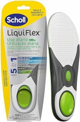 Scholl Wkładki LiquiFlex Codzienne Wsparcie Buty damskie Rozmiar 35,5-40,5 Z pamięcią kształtu i wsparciem łuku 1 para (5056585800974)