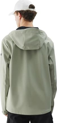 Kurtka męska softshell 4F M324 oliwkowa 4FWSS25TSOFM324 44S - zdjęcie 3