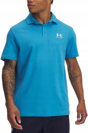 Koszulka polo na co dzień męska UNDER ARMOUR z kołnierzykiem bawełna