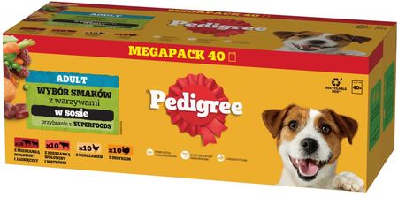 Pedigree Saszetki Mokra Karma W Sosie Dla Psa Indyk Jagnięcina Wołowina Kurczak 160X100G - zdjęcie 2