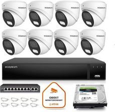 Zdjęcie Easycam Zestaw Do Monitoringu Ip 8 Kamer Z Poe Ec-Ip-D5Mp30Dl-W 5Mpx Ir Led (Z53568D8) - Brwinów