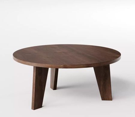 KOLM Stolik kawowy okrągły ELLA Ø90 cm Dąb Czekoladowy