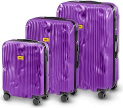 Zestaw walizek Crash Baggage Stripe Gr. L/M/S - Grape Violet