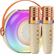 Mikrofon dla dzieci zestaw karaoke bezprzewodowy głośnik Bluetooth 2 mikrofony MIKROFON DLA DZIECI ZESTAW KARAOKE BEZPRZEWODOWY GŁOŚNIK BLUETOOTH