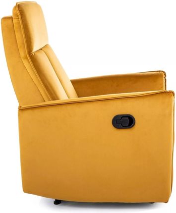 Signal Meble Fotel Rozkładany Nikos Velvet Bluvel 68 Curry - zdjęcie 2