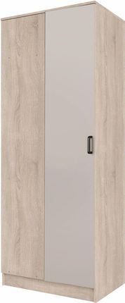 Mebel Bos Szafa Cento Ii Narożna 82X200 1D Dąb Sonoma Kaszmir
