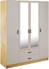 Zdjęcie Mebel Bos Szafa Cento Ii 160X200 4D2S Dąb Artisan Kaszmir Z Lustrem - Ostrów Wielkopolski