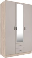 Zdjęcie Mebel Bos Szafa Cento Ii 120X200 3D2S Dąb Sonoma Kaszmir Z Lustrem - Bogatynia