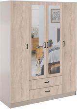 Zdjęcie Mebel Bos Szafa Cento Ii 160X200 4D2S Kaszmir Dąb Sonoma Z Lustrem - Ostrów Wielkopolski