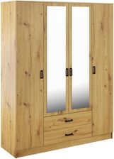 Zdjęcie Mebel Bos Szafa Cento Ii 160X200 4D2S Dąb Artisan Z Lustrem - Puszczykowo