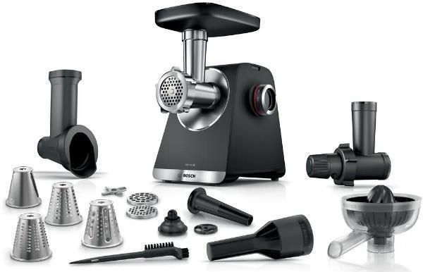 Zdjęcie Produkt z outletu: Bosch Multipower Series 6 2100W 3 Sitka Szatkownica Wyciskarka Do Cytrusów (MFWS670B) - Tłuszcz