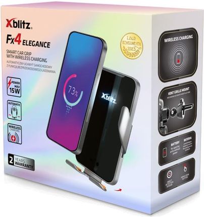 Xblitz FX4 - AUTOMATYCZNY UCHWYT SAMOCHODOWY Z FUNKCJĄ BEZPRZEWODOWEGO ŁADOWANIA - zdjęcie 4