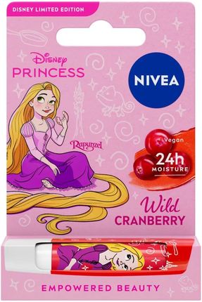 Nivea Disney Limited Edition pielęgnująca pomadka do ust Wild Cranberry
