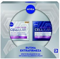 Nivea Zestaw upominkowy Cellular Expert Filler przeciwzmarszczkowy nawilżający Krem do twarzy na dzień SPF 30 50ml + Krem do twarzy na noc 50ml