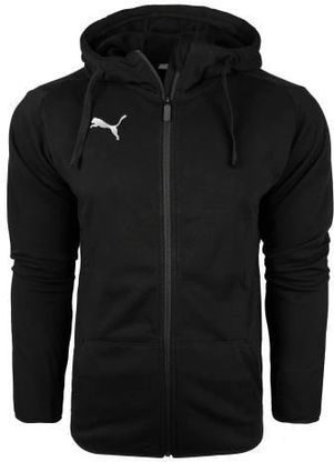 Puma 2950 Bluza Męska Rozpinana Z Kapturem Bawełniana Czarna Sportowa Xl (Teamgoal)