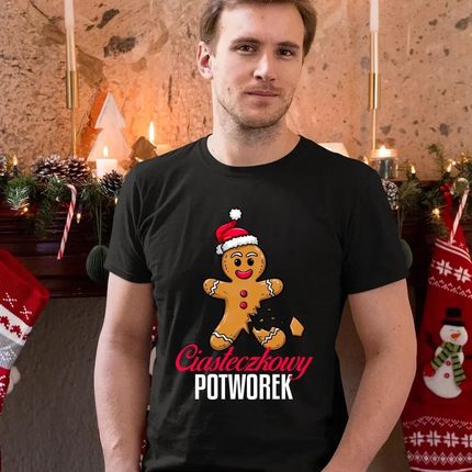 Ciasteczkowy potworek - męska koszulka na prezent - zdjęcie 2