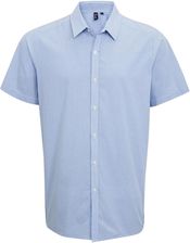 Zdjęcie Męska Bawełniana Koszula Z Krótkim Rękawem W Kratkę Micro Gingham - Kraków