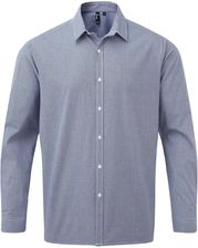 Zdjęcie Męska Koszula Z Długim Rękawem Gingham Micro Checked - Pelplin