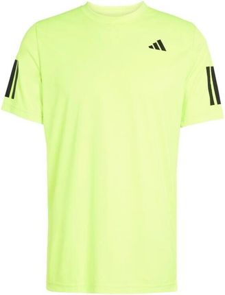 Koszulka męska adidas  Club 3 Stripes Tee Lucid Lemon M