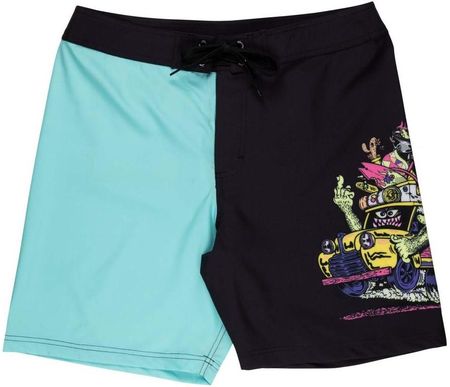 kąpielówki SANTA CRUZ - Johnson Beast Wagon Boardshort Black/Pool Blue (BLACK POOL BLUE) rozmiar: 30