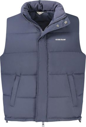 Męska kurtka zimowa bez rękawów GUESS JEANS Niebieski Kolor: Niebieski, Rozmiar: L