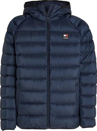 Tommy Hilfiger Niebieska kurtka z recyklingu - L