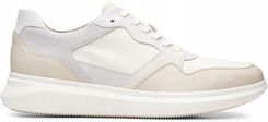 Półbuty Clarks Un Globe Run białe skórzane 42