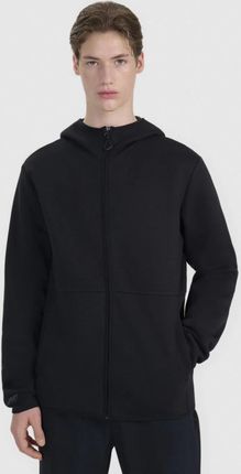 Męska bluza dresowa rozpinana z kapturem 4F 4FWSS25TSWSM1548 - czarna