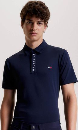 Tommy Hilfiger Equestrian Koszula męska z krótkim rękawem Harlem Logo Polo FS 2024 Desert Sky S